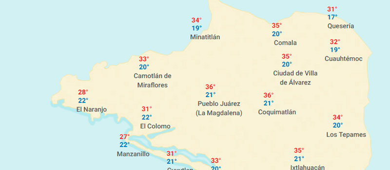 Local | Incrementará a 37 grados la temperatura en Colima, esta ... - Diario de Colima (Comunicado de prensa)
