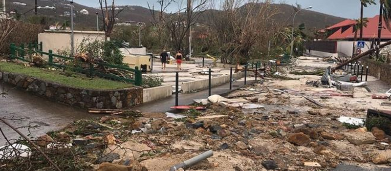 Así luce Gustavia, capital de St. Barts, tras el paso de Irma.