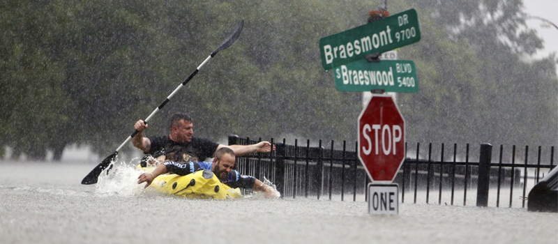 Harvey dejó a su paso inundaciones en múltiples zonas de Houston, Texas.
